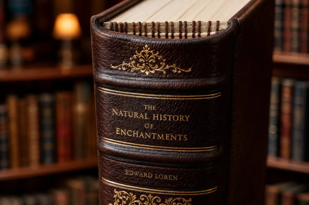 Comparison of four binding types: Smyth sewn, case binding, perfect binding, and Wire-O with leather covers