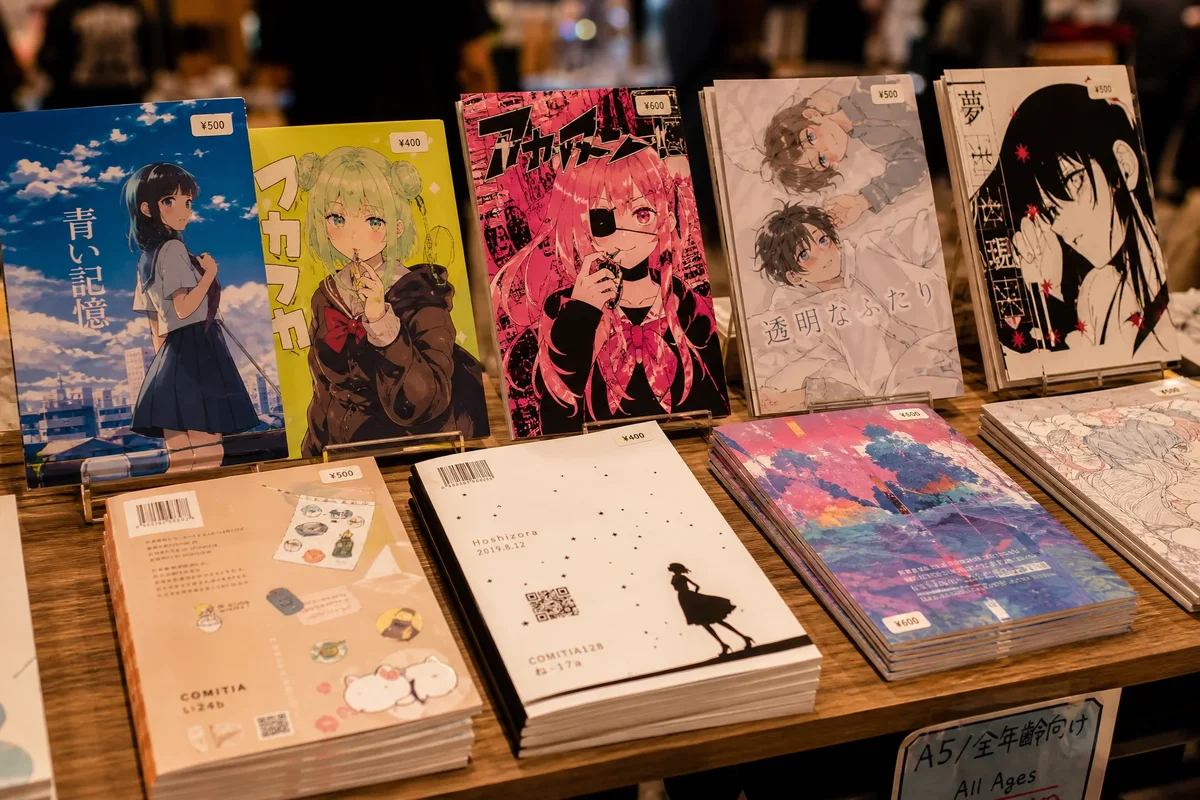 Manga printing for doujinshi: short-run book manufacturing with special format and fast turnaround
