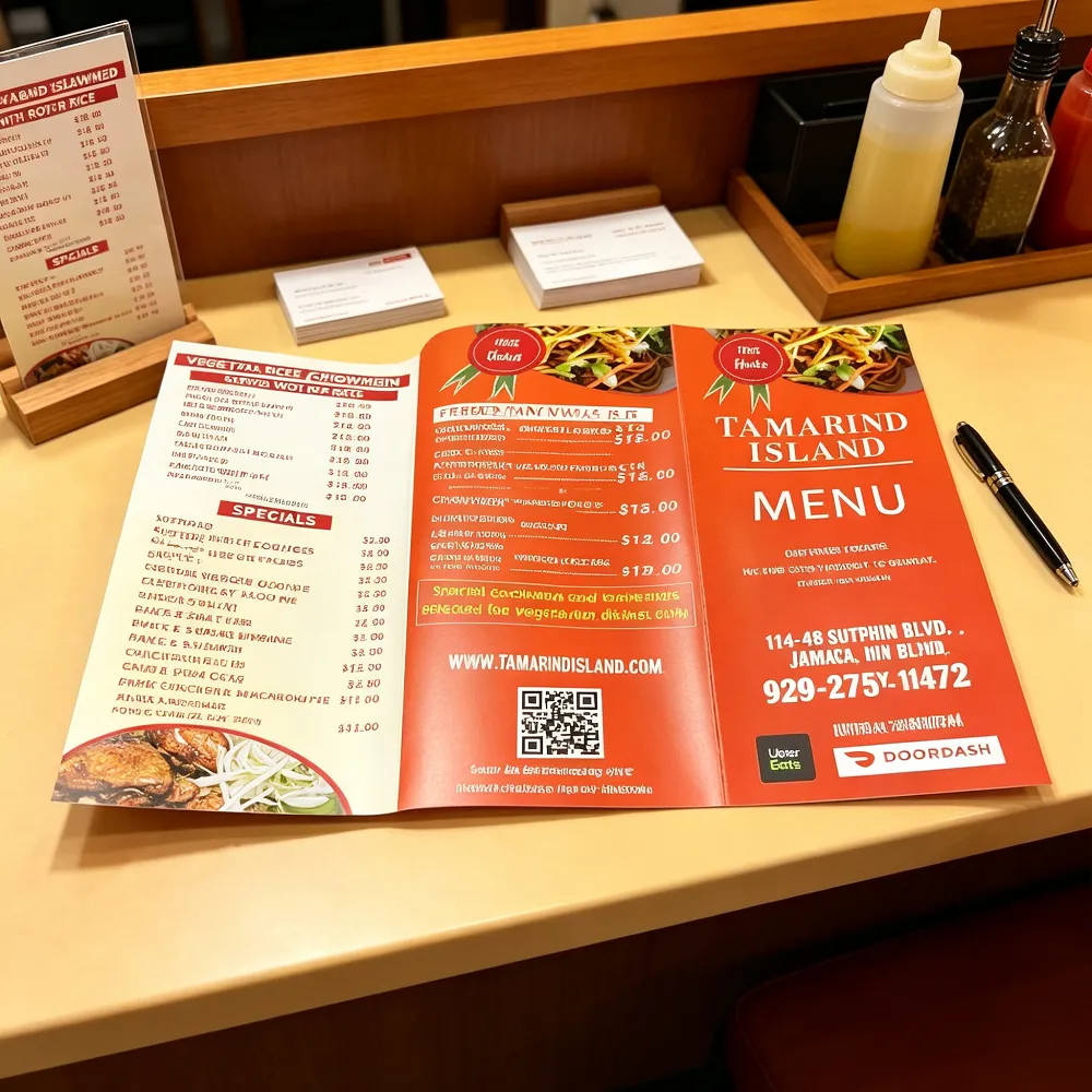 Menu Printing service